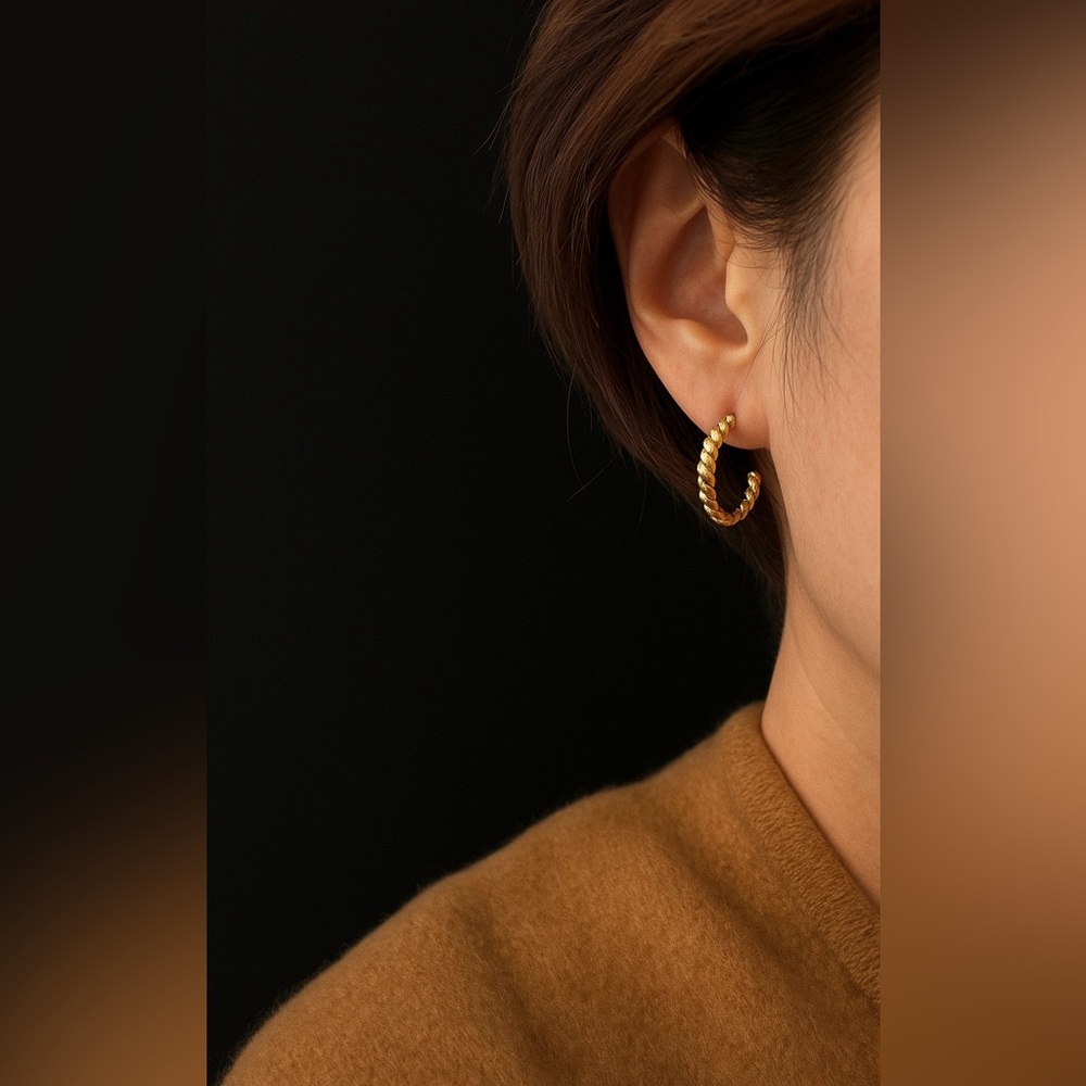 Twist Hoop Earrings